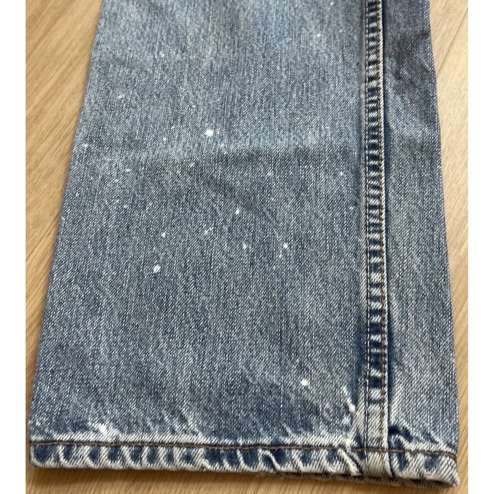Levi's 505 Denim Jeans Men's 36x30 Regular Fit Straight Leg Med Wash Relaxed 2